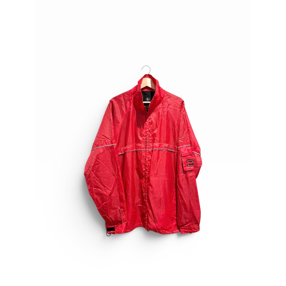 Vintage Billabong Red Nylon Windbreaker Jacket Mens XL